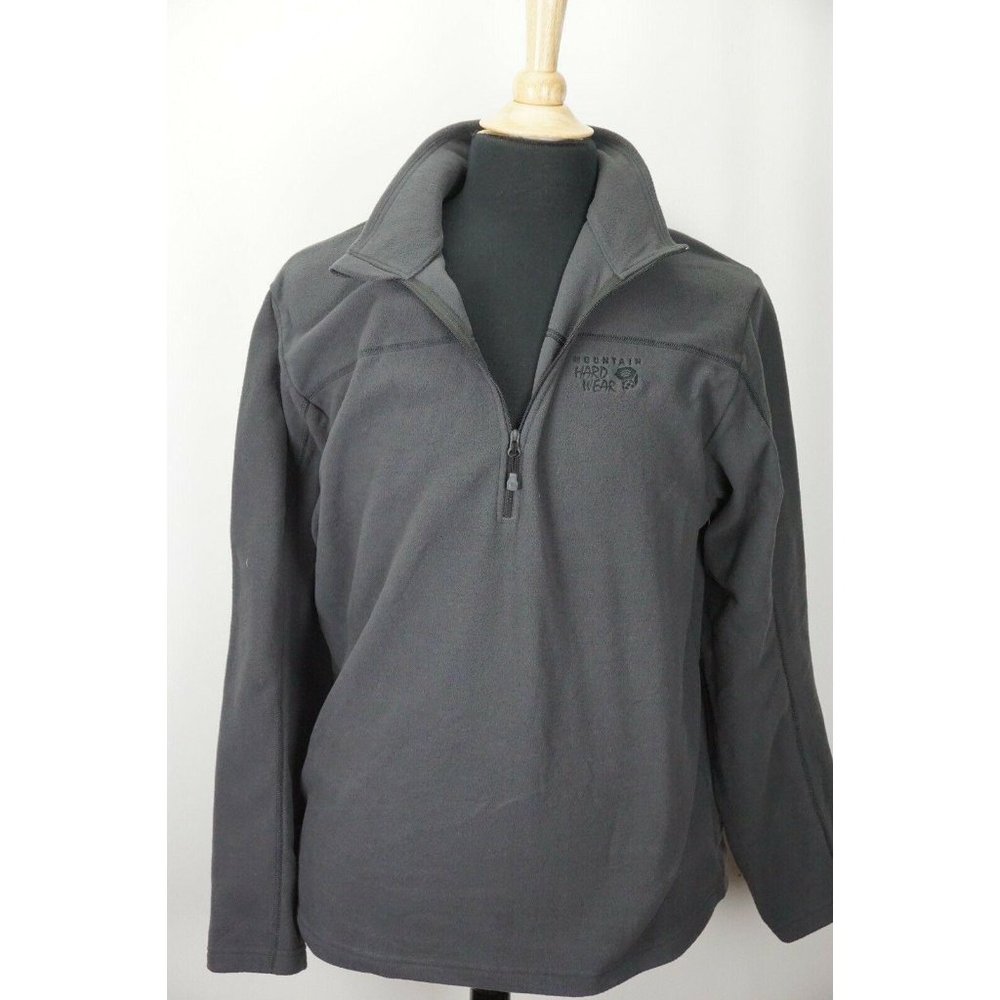 Mountain Hardware Gray Fleece 1/2 Zip Pullover Sz
